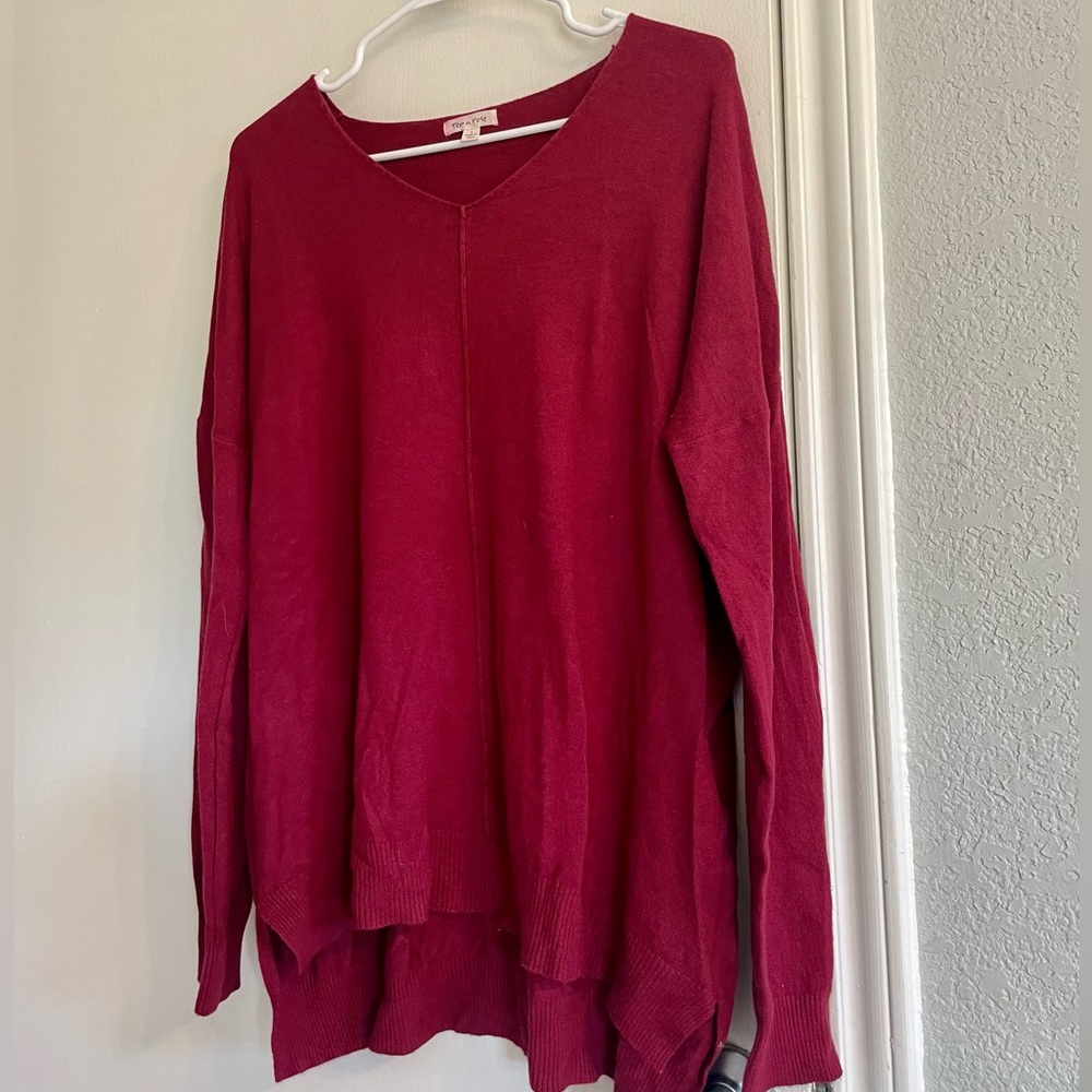 Dark red Tea n Rose sweater